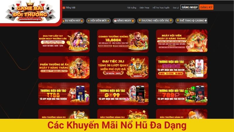 Khuyến mãi Nổ Hũ hấp dẫn nhất năm - Càng chơi càng lời