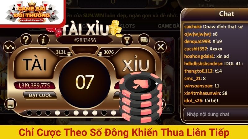 Tại sao chơi tài xỉu online toàn thua và mẹo cắt lỗ cực đỉnh