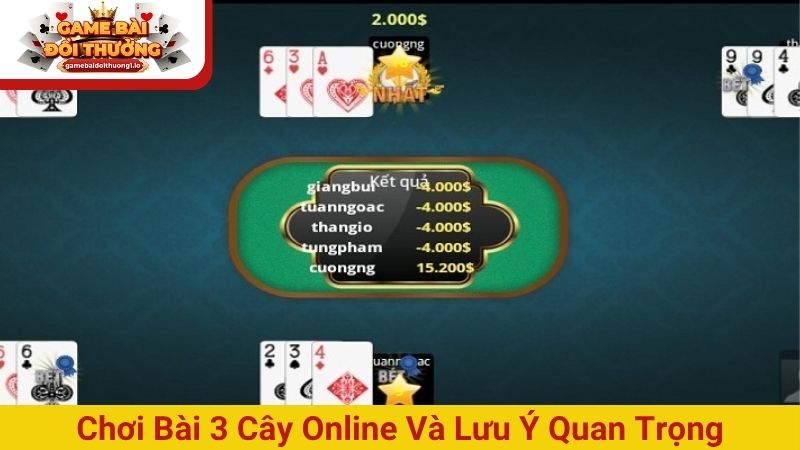 Chơi bài 3 cây online: Quy tắc và chiến thuật nhanh thắng