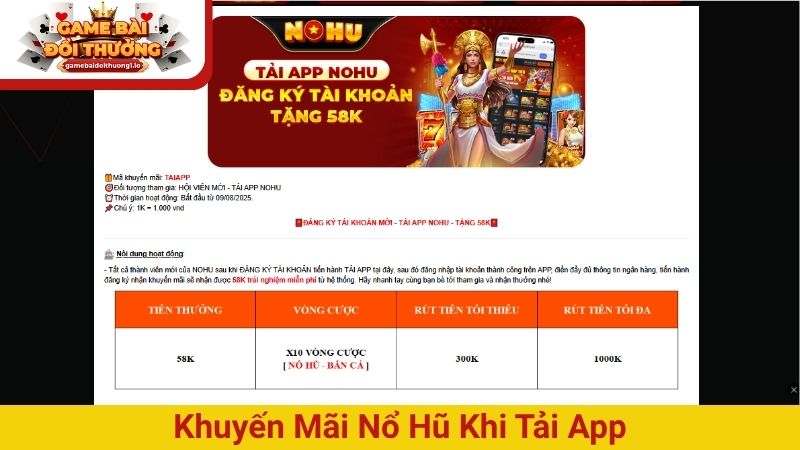 Khuyến mãi Nổ Hũ hấp dẫn nhất năm - Càng chơi càng lời