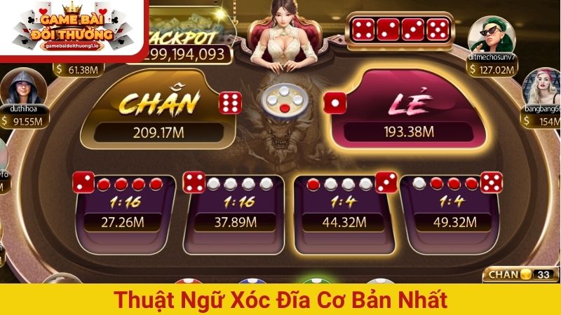55+ thuật ngữ Xóc Đĩa được sử dụng phổ biến trong game