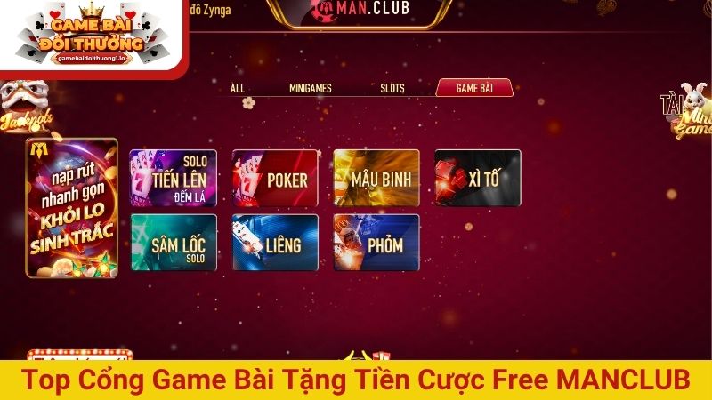 Top cổng game bài tặng tiền cược free cho người chơi Việt