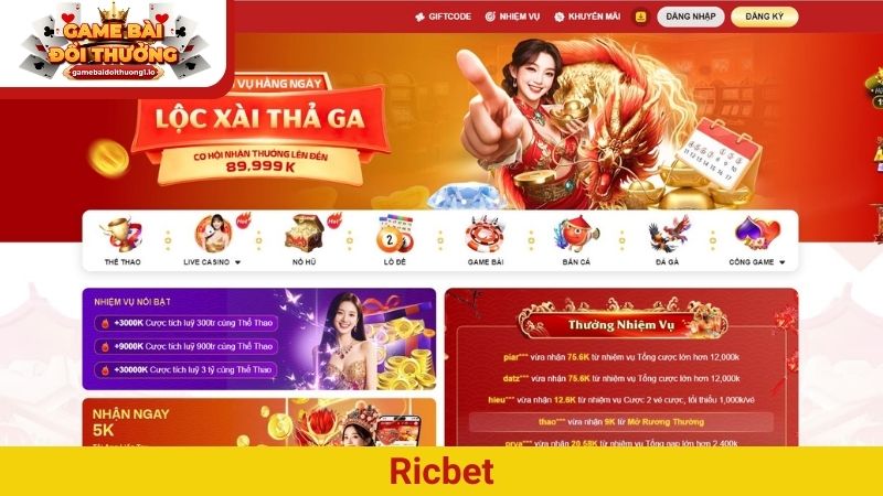 Ricbet - Review nhà cái uy tín, đẳng cấp nhất 2026